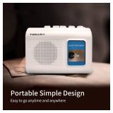 TOMASHI Portable Cassette Player Tape Recorder with Built-in Speaker,Microphone,Headphone Jack-, 4.57 x 3.54 x 1.38inch