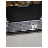 Wireless Mouse and Keyboard Combo, Silent Full-Size Computer Keyboard with Calculator Button, 2400 DPI Mouse, Quiet Click, Slim Cordless USB Set for Laptop PC Windows Mac - Space Grey