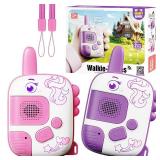 Walkie Talkies for Kids Ages 3-9 - 2 Pack Outdoor Adventure Toys with 1000ft Range,Unicorn Toys Birthday Gifts for 4 5 6 7 8 Year Old Girls Easter Gifts Valentines Gifts for Kids