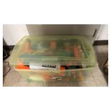 Nerf Gun Collection with 105Qt Tote (Tote Missing One Handle)