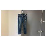 Maurices Distressed Jeans with Decorative Stitching Womens 11/12