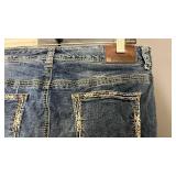 Maurices Distressed Jeans with Decorative Stitching Womens 11/12