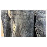 Maurices Distressed Jeans with Decorative Stitching Womens 11/12