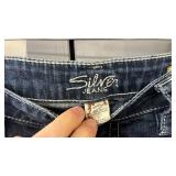 Womens Silver Jeans Tuesday Bootcut 33/33