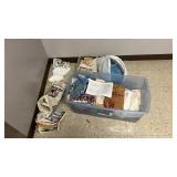 96 Qt Tote No Lid Full of Embroidery/Stitching/Patterns & More - Winner Takes All