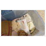 96 Qt Tote No Lid Full of Embroidery/Stitching/Patterns & More - Winner Takes All