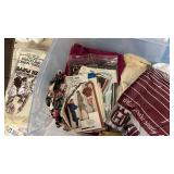 96 Qt Tote No Lid Full of Embroidery/Stitching/Patterns & More - Winner Takes All