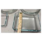 Pyrex Bakeware Set - Glass Pie Plates and Square Dishes