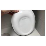 Corning Ware Blue Cornflower Casserole Set & 2 Plain White Corning Ware Dishes & 1 Anchor 9in Pie Pan