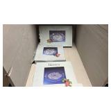 Bundle of 3 Bianca Crystal Clear Glass Plates