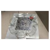 Bundle of 3 Bianca Crystal Clear Glass Plates