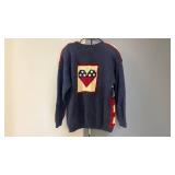 Westbound American Flag Pattern Sweater Womens Medium