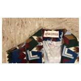 Vintage Gotcha Covered USA Made Denim Vest (Medium) & Shorts 10 Womens