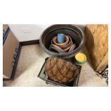 Garden Planter Set with Hanging Basket