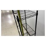 4-Tier Black Wire Storage Shelf Unit (Measurements In The Pictures)