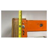 Heavy Duty Shelving Unit Made With Pallet Racking - This Thing Is Very Heavy - Extra Help Needed (Approximately 9ft x 2ft x 6ft) - See Pictures For Exact Measurements (CONTENTS ON SHELF NOT INCLUDED)