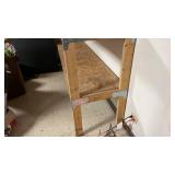 Heavy Duty Wooden Shelf (Approximately 8ft x  2ft x 6ft) - See Pictures For Exact Measurements - Extra Help Will Be Needed