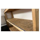 Heavy Duty Wooden Shelf (Approximately 8ft x  2ft x 6ft) - See Pictures For Exact Measurements - Extra Help Will Be Needed