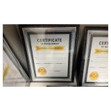 Black Framed Document Frames 8.5 x 11 - Winner Takes All