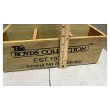 Boyds Bears Collection Wooden Display Basket