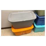 Bundle of Storage Totes (2 30 Gallon & 10 18 Gallon Totes)