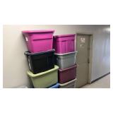 Bundle of Storage Totes (2 30 Gallon & 10 18 Gallon Totes)