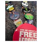 FLAIR - Guitar Center Employee Badge with Pop Culture Pins