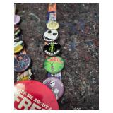 FLAIR - Guitar Center Employee Badge with Pop Culture Pins