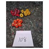 Polyhedral Dice Set - Red, Yellow and Orange Translucent