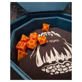 Dragon Design Dice Box with D&D Dice Set