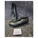 Black Leather Tap Dance Shoes