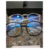 Feiyold TR90 Round Frame Blue Light Glasses Set