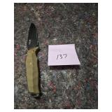 True Scrimshaw Fixed Blade Knife