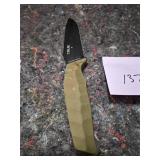 True Scrimshaw Fixed Blade Knife