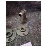 Industrial Pipe Shelf Brackets - Set of 2