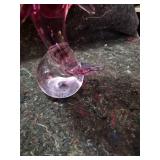 Handcrafted Glass Dolphin Figurines Set - Some Chip Damage - See Pictures