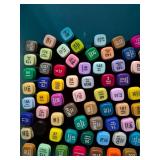 Copic Marker Collection - 75+ Colors with Belleza Twin Markers