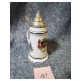 German Christmas Tree Beer Stein 1976
