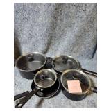 Non-stick Cookware Set with Glass Lids