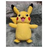 Official Pokemon Pikachu Plush with Brown Bow- Animated Takes 4 Double A Batteries, Not Included