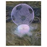3D Soccer Ball LED Night Light - Micro USB Cable Not Included