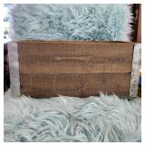 Rustic Wooden Storage Crate with Rope Handles