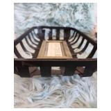 Wooden Tobacco Basket with Gather Sign