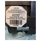 Wooden Tobacco Basket with Gather Sign