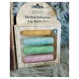 Celavi Herbal Lip Balm Set & Manicure Tools Bundle