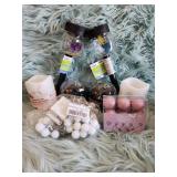 LED Spring Pillar Candle and String Light Set