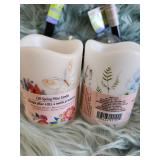 LED Spring Pillar Candle and String Light Set