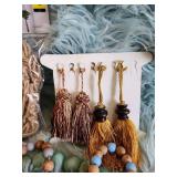 True Living Macrame Plant Hanger and Garland Beads Set