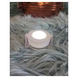 Modern Geometric Candle Holder Set with Copper Dish