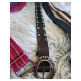 Mixed Belt Collection - Fabric & Leather - Roughly 36 to 42 inches